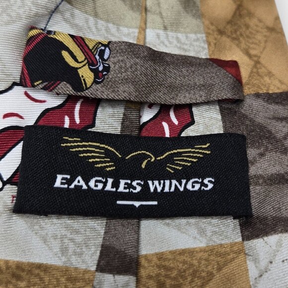 Eagles Wings Florida State University Seminoles Neck Tie 100% Silk Football Fan - Picture 4 of 5